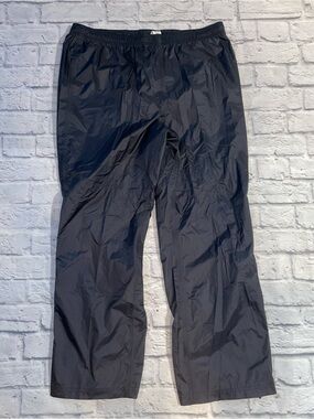 LL Bean Waterproof Rain Pants. Black. Large